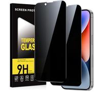 Micnkifo Protector Pantalla Privacidad para iPhone 14 Plus 2 Piezas,Anti Espía Cristal Templado,Anti-Espía Vidrio Película,9H Dureza,Anti-Arañazo,Sin Burbujas,Privacy Screen Protector