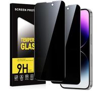 Micnkifo Protector Pantalla Privacidad para iPhone 14 Pro 2 Piezas,Anti Espía Cristal Templado,Anti-Espía Vidrio Película,9H Dureza,Anti-Arañazo,Sin Burbujas,Privacy Screen Protector