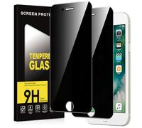 Micnkifo Protector Pantalla Privacidad para iPhone 8/7/SE2022/SE2020 2 Piezas,Anti Espía Cristal Templado,Anti-Espía Vidrio Película,9H Dureza,Anti-Arañazo,Sin Burbujas,Privacy Screen Protector