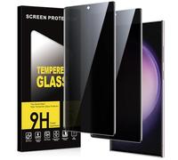 Micnkifo Protector Pantalla Privacidad para Samsung Galaxy S23 Ultra 5G 2 Piezas,Anti Espía Cristal Templado,Anti-Espía Vidrio Película,9H Dureza,Anti-Arañazo,Sin Burbujas,Privacy Screen Protector