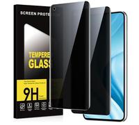 Micnkifo Protector Pantalla Privacidad para Xiaomi 11 Lite 5G NE/Mi 11 Lite 4G/5G 2 Piezas,Anti Espía Cristal Templado,Vidrio Película 9H Dureza,Anti-Arañazo,Sin Burbujas,Privacy Screen Protector
