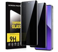 Micnkifo Protector Pantalla Privacidad para Xiaomi Redmi Note 13 Pro Plus/Pro+ 5G 2 Piezas,Anti Espía Cristal Templado,Vidrio Película 9H Dureza,Anti-Arañazo,Sin Burbujas,Privacy Screen Protector
