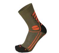 MICO Calcetín Trek de longitud media, Medium Weight Olor Zero Ionic+, CA01542, verde militar, 38-40