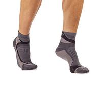 MICO CALCETINES DE CARRERAS PROFESIONAL 100% Made in Italy, Ultraligero, Extralight Weight, en Tejido de Poliamida, Unisex para Hombres y Mujeres Deportes (44-46, Negro/Gris)