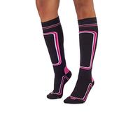 MICO CALCETINES DE ESQUI' SUPERTHERMO PRIMALOFT en Tejido de Polipropileno Micotex + Fibra LYCRA, 100% Made in Italy, Pesado y con Poder Aislante, para Mujeres Deportes, en Color Negro Pùrpura Fluo
