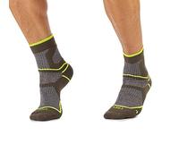MICO CORTOS CALCETINES DE TREKKING en Tejido de Micotex + fibra LYCRA, 100% Made in Italy, Peso Promedio, Unisex para Hombres y Mujeres, en Color Verde