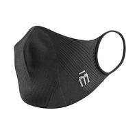MICO P4PMASK COLOR NEGRO, Mascarilla deportiva ligera reutilizable, Máscara ergonómica y sin costuras para hombres y mujeres, Mascara lavable de secado rápido, Máscara antibacteriana, Talla L
