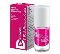 Micoblock 3 en 1 Esmalte onicomicosis - Fuscia - Esmalte curativo para uñas - Trata las micosis uñas pies - 5 ml - 16 colores - Dermovitamina