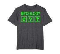 Micología de Hongos de forrajeo de Setas Camiseta, Hombre Tallas Grandes, Jaspeado Oscuro, 2X Alto