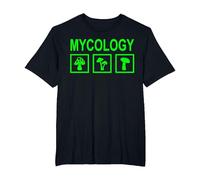 Micología de Hongos de forrajeo de Setas Camiseta, Hombre Tallas Grandes, Negro, 2X Alto