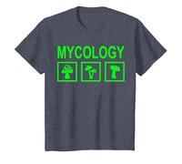 Micología de Hongos de forrajeo de Setas Camiseta, Niños, Azul Jaspeado, 2 años