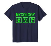 Micología de Hongos de forrajeo de Setas Camiseta, Niños, Azul Marino, 2 años
