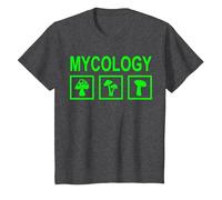Micología de Hongos de forrajeo de Setas Camiseta, Niños, Jaspeado Oscuro, 2 años