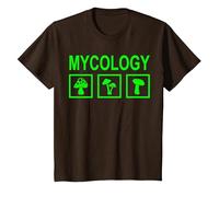 Micología de Hongos de forrajeo de Setas Camiseta, Niños, Marrón, 2 años