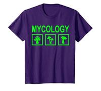 Micología de Hongos de forrajeo de Setas Camiseta, Niños, Morado, 2 años