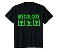 Micología de Hongos de forrajeo de Setas Camiseta, Niños, Negro, 2 años