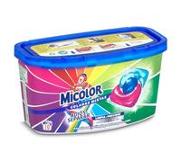 Micolor Detergente en Cápsulas Adiós al Separar (10 lavados), jabón para ropa de color en formato sostenible con poder quitamanchas que protege los colores