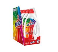 Micolor Gel Colores Vivos (pack de 4, total: 120 lavados), detergente líquido para lavadora con tecnología recupera colores, jabón para ropa de color