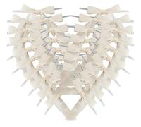 Micomon 50 mini lazos de satén de 2-1/2 pulgadas con lazos giratorios para manualidades, envoltura de regalos, embalaje, decoración de Navidad (2.5 pulgadas, marfil)