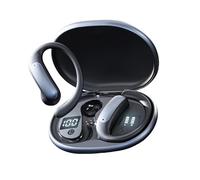 Micool Auriculares Bluetooth 5.4 de oreja abierta, tiempo de reproducción de 60 horas, pantalla LED dual y sonido de alta fidelidad, diseño ligero para un uso cómodo durante todo el día, auriculares