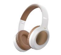 Micool Auriculares plegables con Bluetooth 6.0-25H, cancelación de ruido retro y sonido de alta fidelidad, IPX4 impermeables y orejeras de cuero proteico