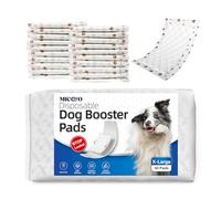 MICOOYO Cubrepañales desechables, almohadillas elevadoras y superabsorbentes para perros (machos y hembras)