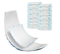 MICOOYO Forros de pañales para perros, almohadillas desechables para perros, almohadillas para el período para perros, banda para el vientre, forros de pañales para perros machos (azul, S, 50