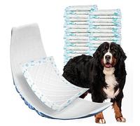 MICOOYO Forros de pañales para perros, almohadillas desechables para perros, almohadillas para orejas de período para perros, banda para el vientre, insertos de pañales para perros machos (azul, XL,