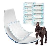 MICOOYO Forros de pañales para perros, almohadillas desechables para perros, almohadillas para orejas de período para perros, banda para el vientre, insertos de pañales para perros machos (azul, M, 50