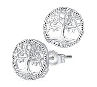 Micory Pendientes Árbol de la Vida para Mujer Plata de Ley 925 Pendientes con Caja de Regalo Joyas Regalo para Esposa Madre Hija