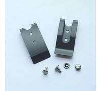 micoshop 25 piezas de 54 x 25 mm funda para cinturón cierre de clip de resorte, hebilla de perno prisionero, llavero, color negro