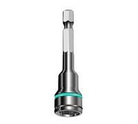 Micpointik Adaptador hexagonal para llave de vaso de 1/4 pulgadas a 8 mm/10 mm, adaptador de enchufe de acero con muelle para destornillador inalámbrico y taladro eléctrico (10 mm)