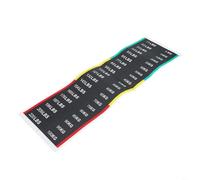 Micpointik Adhesivo de peso para aparatos de fitness, hecho de plástico PP, resistente al sudor y se puede quitar sin dejar residuos, marca clara de números para pesas y estaciones de fuerza, rango de