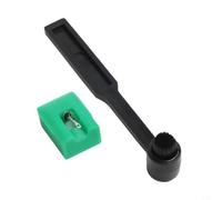Micpointik Aguja de repuesto para tocadiscos T-LP120-USB compatible con ATN95E AT3400 AT3450 Stylus ovalado aluminio plástico verde negro 1 pieza