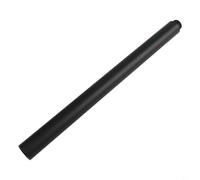 Micpointik Alargador de brazo de ducha de 30 cm de acero inoxidable con rosca a la izquierda, 18 mm, redondo, color negro, blanco, cromo y gris para bañera (negro)