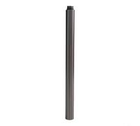 Micpointik Alargador de brazo de ducha de 30 cm de acero inoxidable con rosca izquierda de 18 mm, redondo, barra de ducha alargador, color negro, blanco, cromo y gris para bañera (gris)
