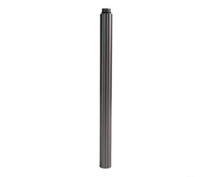 Micpointik Alargador de brazo de ducha de 30 cm de acero inoxidable con rosca izquierda de 18 mm, redondo, barra de ducha alargador, color negro, blanco, cromo y gris para bañera (gris)