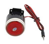 Micpointik Alarma de sirena de 120 dB, para interiores, CC 12 V/24 V, plástico, protección contra robos, para casa, oficina, almacén, sistema de alerta electrónica (12 V)