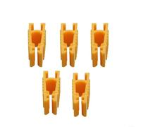 Micpointik Alicates de fusibles amarillos de plástico resistente para quitar e insertar fusibles de coche para coche para moto quad para ATV para mini hoja estándar, 5 unidades (5 unidades)