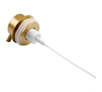 Micpointik Cabezal de bomba de espuma ABS para botellas dispensadoras de jabón, carcasa de metal con resorte fuerte, cabezal dosificador suave para cosméticos y cuidado de la piel, color dorado, 1 ml