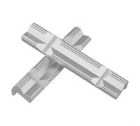 Micpointik CNC Vise Jaws Aleación de Aluminio V - Mandíbulas con 4 imanes Antideslizante para Metalurgia Taller Plata 1 Par