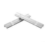 Micpointik CNC Vise Jaws Aleación de Aluminio V - Mandíbulas con 4 imanes Antideslizante para Metalurgia Taller Plata 1 Par