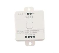Micpointik Controlador LED RGB DC5 V-24 V con modo de música y control de aplicación, 146 efectos dinámicos, 16 millones de colores, control de grupo para LED direccionables, blanco (SP638E)
