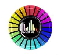 Micpointik Difusor de salida de aire para coche RGB con control por voz, con aromaterapia, 24 colores, carga USB para interior del vehículo, negro (océanos)