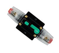 Micpointik Disyuntor de CC 12 V-48 V con botón de reinicio manual, carcasa impermeable para protección contra sobrecarga, adecuado para coche, barco para autocaravana, sistema de audio, repuesto para