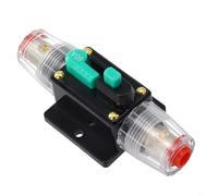 Micpointik Disyuntor de CC 12 V-48 V con botón de reinicio manual, carcasa impermeable para protección contra sobrecarga, adecuado para coche, barco para autocaravana, sistema de audio, repuesto para