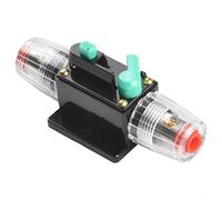 Micpointik Disyuntor de CC 12 V-48 V con botón de reinicio manual, carcasa impermeable para protección contra sobrecarga, adecuado para coche, barco para autocaravana, sistema de audio, repuesto para