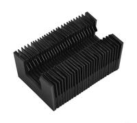 Micpointik HGR25 Linear Guide Bellows Cover de triple protección, resistente al aceite y al agua para fresadoras CNC para impresoras 3D, cubierta de polvo telescópica negra (700 mm)