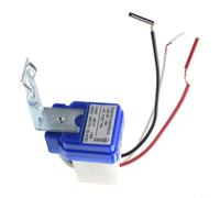Micpointik Interruptor crepuscular automático fotocélula sensor 12 V-220 V 10 A luz de calle control para jardín, patio, parque, escuela, color blanco y azul compacto (110 V)