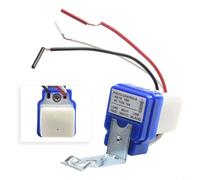 Micpointik Interruptor crepuscular automático fotocélula sensor 12 V-220 V 10 A luz de calle control para jardín, patio, parque, escuela, color blanco y azul compacto (220 V)